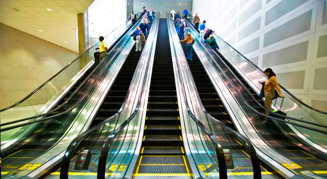 Detroit Airport has the second largest concourse in the world. 